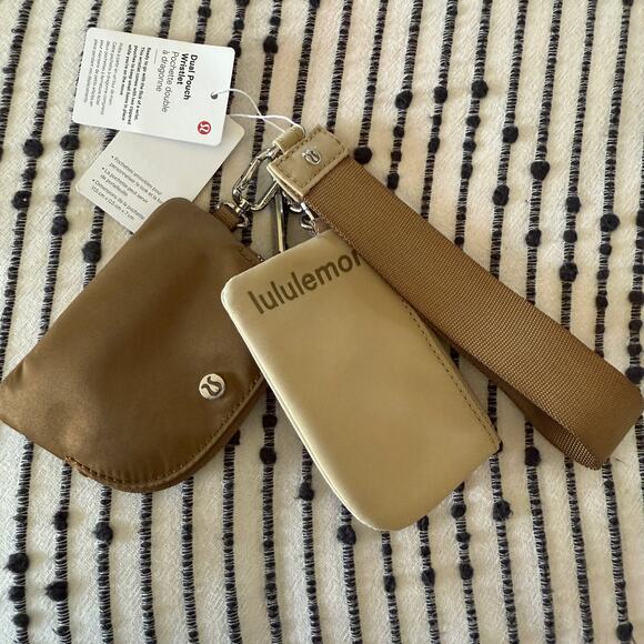 LULULEMON | Dual Pouch Wristlet in Allspice and Trench | BNWT - Picture 2 of 5
